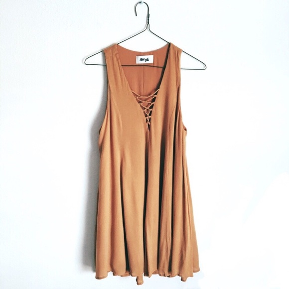 Dresses & Skirts - HIPPIE LOVE Rust Mustard Yellow Dress